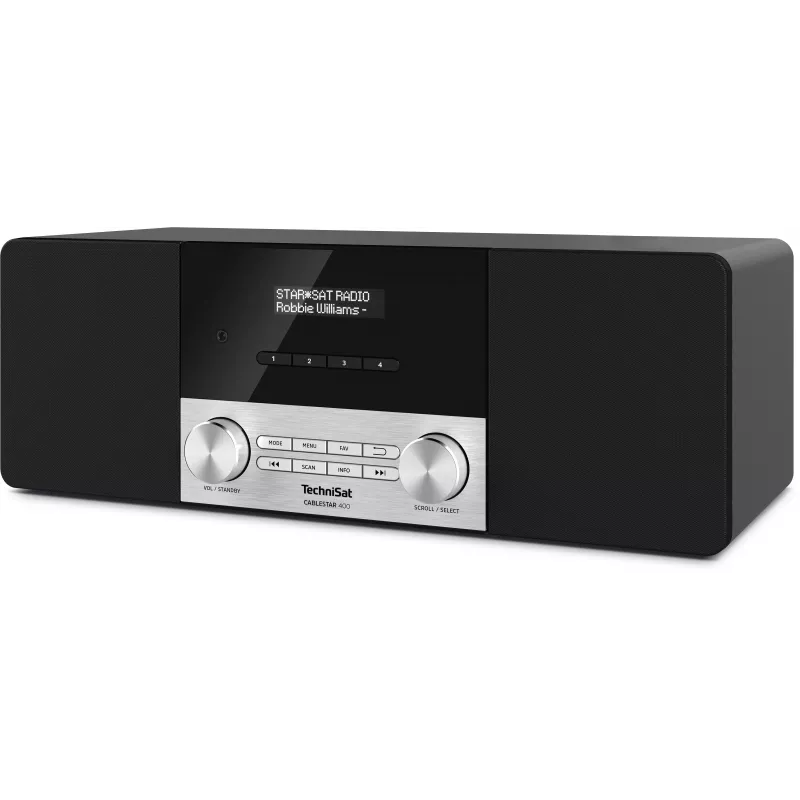 TechniSat CABLESTAR 400 radio DAB+ con Bluetooth, 2 x 10 W, negro