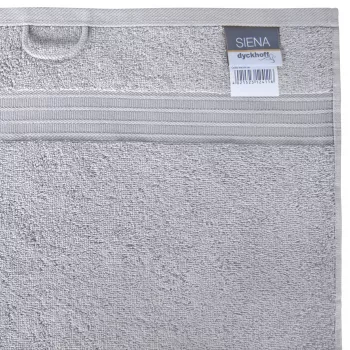 Toalla de baño Dyckhoff Siena plata 70 x 140 cm