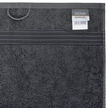 Toalla de ducha Dyckhoff Siena antracita 70 x 140 cm