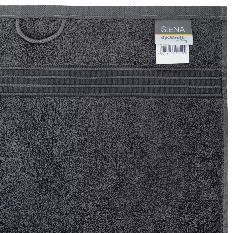 Toalla de ducha Dyckhoff Siena antracita 70 x 140 cm