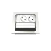 Kindermann CablePort standard² Carcasa empotrada de 2 vías para toma de corriente, negra