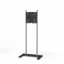 Kindermann Premium DS Racer soporte de suelo para pantalla LCD hasta 70 inch - aluminio anodizado - negro, plata metalizado