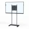 Kindermann Premium DS Racer soporte de suelo para pantalla LCD hasta 70 inch - aluminio anodizado - negro, plata metalizado