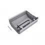 Kindermann tapa protectora embutida para CablePort Standard Box - aluminio anodizado plateado