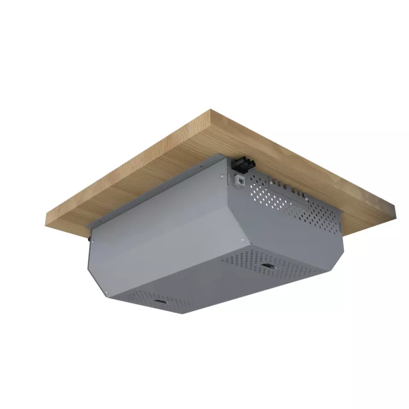 Kindermann tapa protectora embutida para CablePort Standard Box - aluminio anodizado plateado