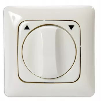 Kindermann pulsador giratorio LW/DL - blanco alpino