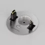 Kindermann CablePort table³ caja de conexión de mesa para montaje empotrado, plata