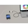 Kindermann CablePort table³ caja de conexión de mesa para montaje empotrado, plata