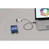 Kindermann CablePort table³ unidad de conexión de mesa empotrada con 2x Schuko, 2x RJ45, 1x HDMI, 1x USB-A, plata/negro