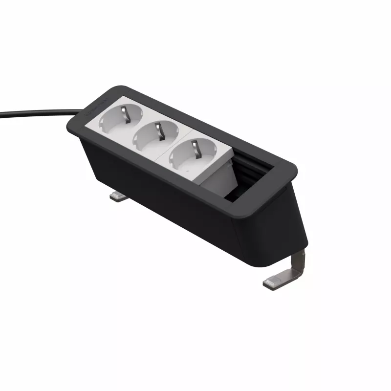 Kindermann CP Office Desk 4-Way 3 x tomas de corriente (7550000203)