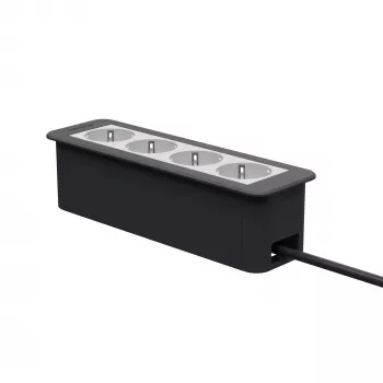 Kindermann CP Office Frame 4-Way 4 x toma de corriente (7551000204)