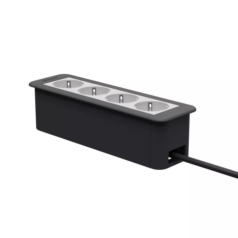 Kindermann CP Office Frame 4-Way 4 x toma de corriente (7551000204)