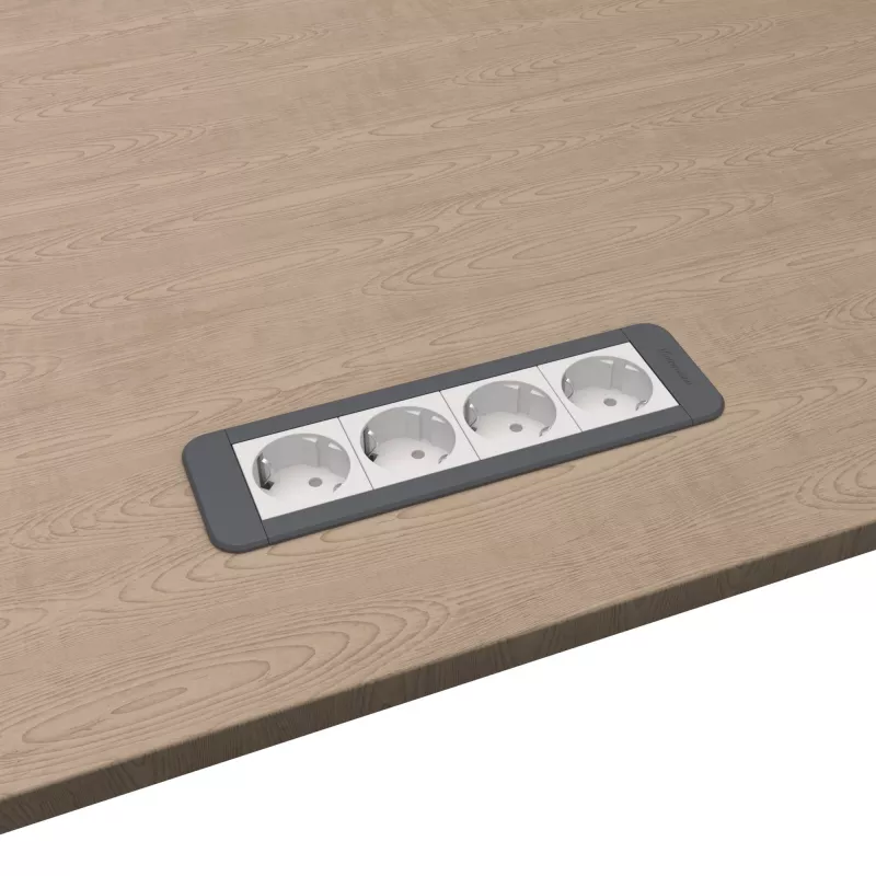 Kindermann CP Office Frame 4-Way 4 x toma de corriente (7551000204)