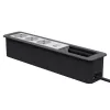 Kindermann CP Office Frame de 6 vías 3x Schuko 1x puerto de carga USB-A