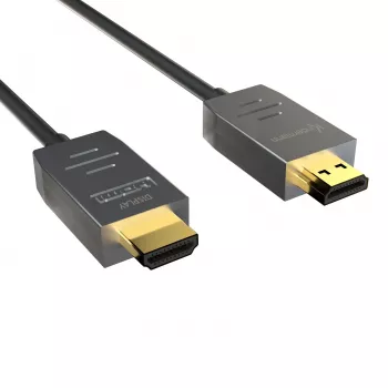 Kindermann cable HDMI 2.0 AOC 20m (conector macho a conector macho) - cable HDMI óptico activo - negro