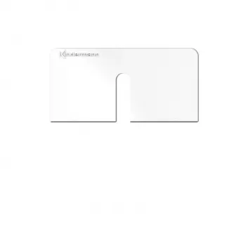 Kindermann Konnect Design Click Outlet Bezel Pure White RAL 9010 2 puertos Keystone