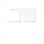 Kindermann Konnect Design Click Outlet Bezel Pure White RAL 9010 2 puertos Keystone