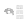 Kindermann Konnect Design Click Outlet Bezel Pure White RAL 9010 2 puertos Keystone
