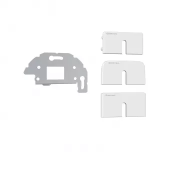 Kindermann Konnect Design Click Outlet Bezel Pure White RAL 9010 2 puertos Keystone