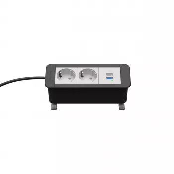 Kindermann CP Office Desk 3 tomas 2x corriente 1x USB PD (7550000132)