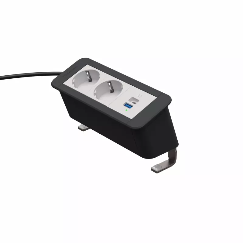Kindermann CP Office Desk 3 tomas 2x corriente 1x USB PD (7550000132)