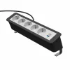 Kindermann CP Office Desk Regleta de 5 tomas Schuko 1x USB-A 3m negra