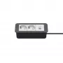 Kindermann CP Office Frame de 3 vías 2x Schuko 1x USB-C PD módulo de conexión de mesa