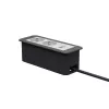 Kindermann CP Office Frame de 3 vías 2x Schuko 1x USB-C PD módulo de conexión de mesa