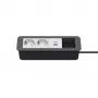 Kindermann CP Office Frame de 4 vías 2x Schuko 1x USB-C PD módulo de alimentación y datos para mesa