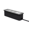 Kindermann CP Office Frame de 4 vías 3x Schuko 1x USB-C PD módulo de conexión de mesa
