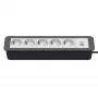 Kindermann CP Office Frame 6 tomas 5x toma de corriente 1x cargador USB-A negro (7551000325)