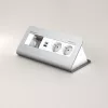 Kindermann CP desk 80 4 ranuras 2x corriente USB panel de conexión de escritorio