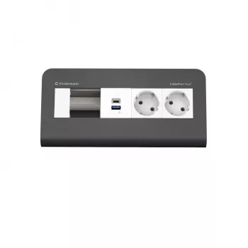 Kindermann CP desk² 80 4 tomas 2x corriente USB (7430001372)