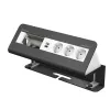 Kindermann CablePort desk de 6 vías 3x Schuko 2x USB-A módulo de conexión de escritorio plata/negro