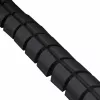 Kindermann Canaleta para cables 74,5 Negro