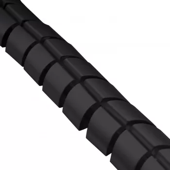 Kindermann Canaleta para cables 74,5 Negro