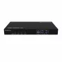 Kindermann KVM Switch 41C - Switch KVM digital de 4 puertos con DVI-D, USB, audio, emulación EDID