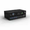 Kindermann KVM Switch 21C - Switch KVM DVI-I de 2 puertos con audio y hub USB