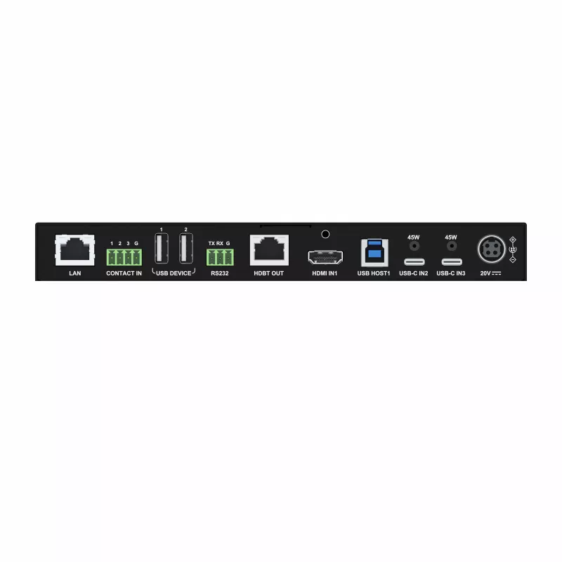 Kindermann MultiSwitch 31 HDBT 2.0 Transmisor / Switch de presentación - 3x1 USB-C y HDMI sobre HDBaseT - Telnet - RS-232 - 4K UHD
