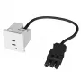 Kindermann Cargador USB-C de doble puerto 65W PD