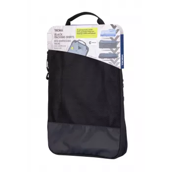 TROIKA Black Packing Shirts bolsa de compresión de viaje (BBL71/BK)