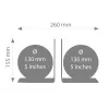 TROIKA Globo Set BOOKGLOBE (G1303-DBBR/BK)