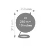 TROIKA Globe 23.5 Degrees (G2507-P2P2/CB) - globo de escritorio pisapapeles, base cromada, 60mm