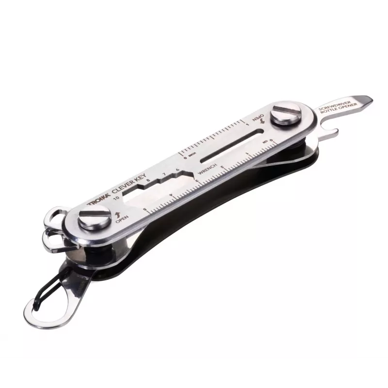Troika CLEVER KEY Organizador de llaves Titanio