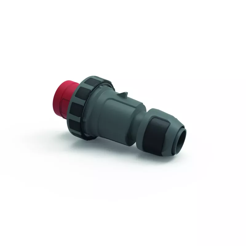 Bals Elektrotechnik clavija industrial CEE 63A 5p 400V 6h IP67 borne de tornillo anillo de bayoneta rojo