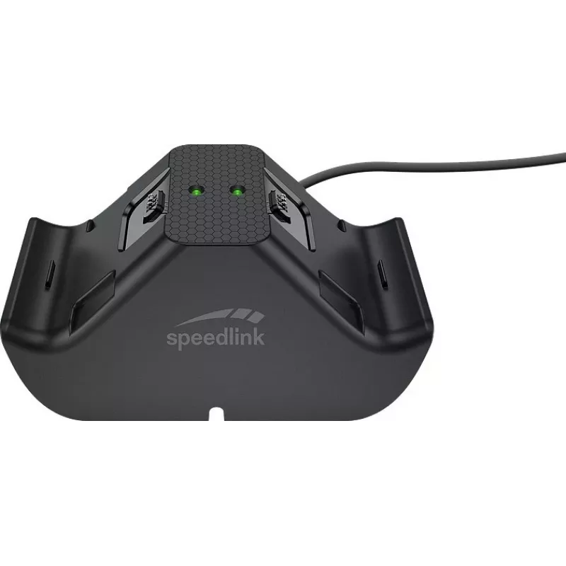 Speedlink JAZZ Base de carga USB para mando, 1,5 m, Negro (SL-260002-BK)