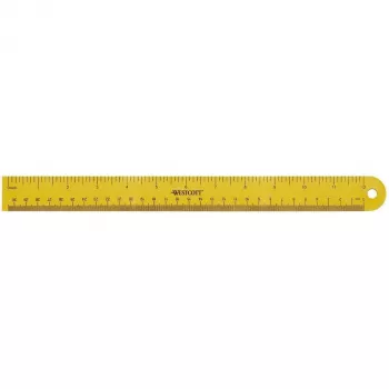 Westcott regla 30 cm amarilla