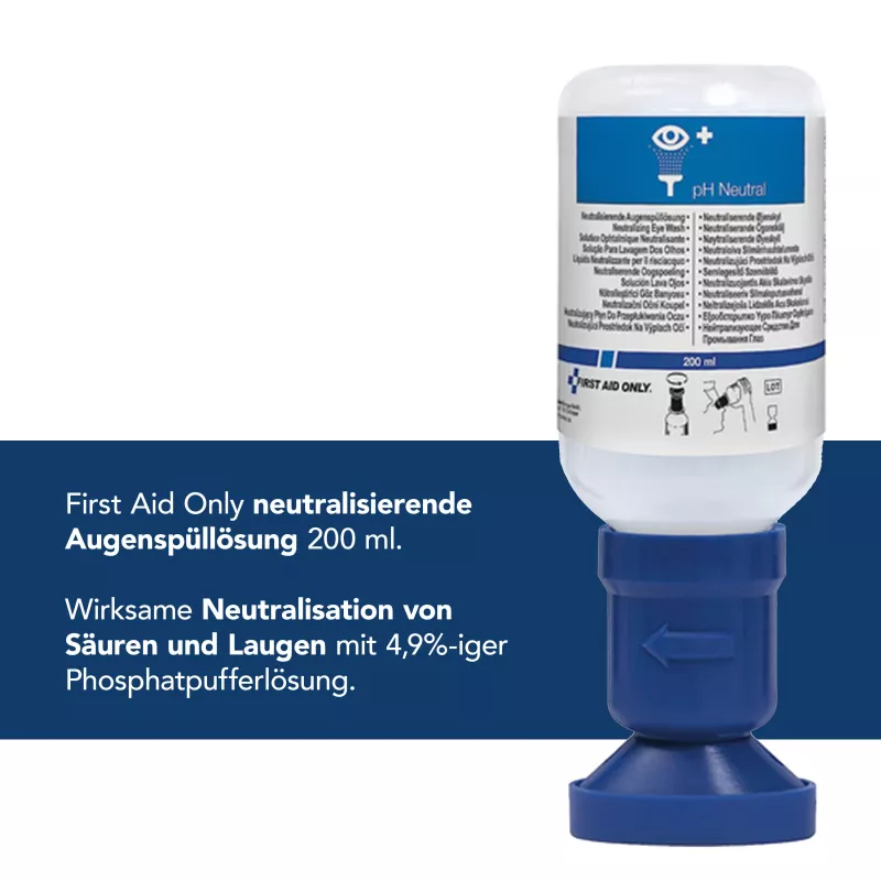 First Aid Only frasco de lavado ocular neutralizante pH neutro 200 ml