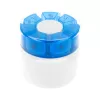 Pastillero First Aid Only con partidor de pastillas azul blanco