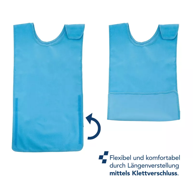First Aid Only babero para pacientes azul ajustable individualmente 1 ud.
